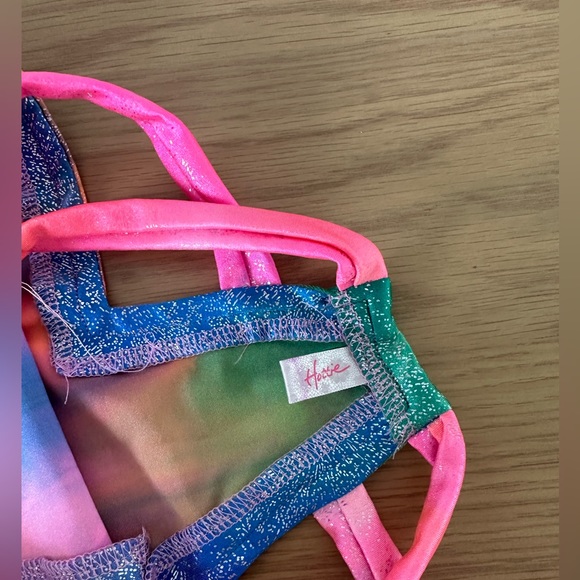 Rave bottoms cheeky rainbow shiny stretchy size us MED - Picture 3 of 3